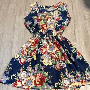Floral Sleeveless Casual Dress